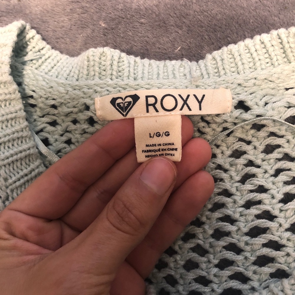 Authentic Roxy Embellished Knit Pullover Sweater - Picture 2 of 3